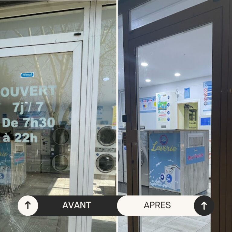 remplacement porte vitrée